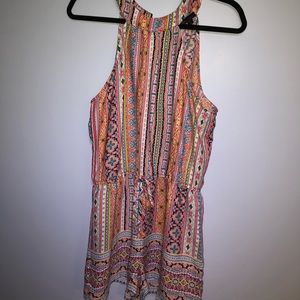 Multi colored romper size large
